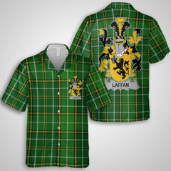 Laffan Hawaiian Shirts Crest And National Plaid Style