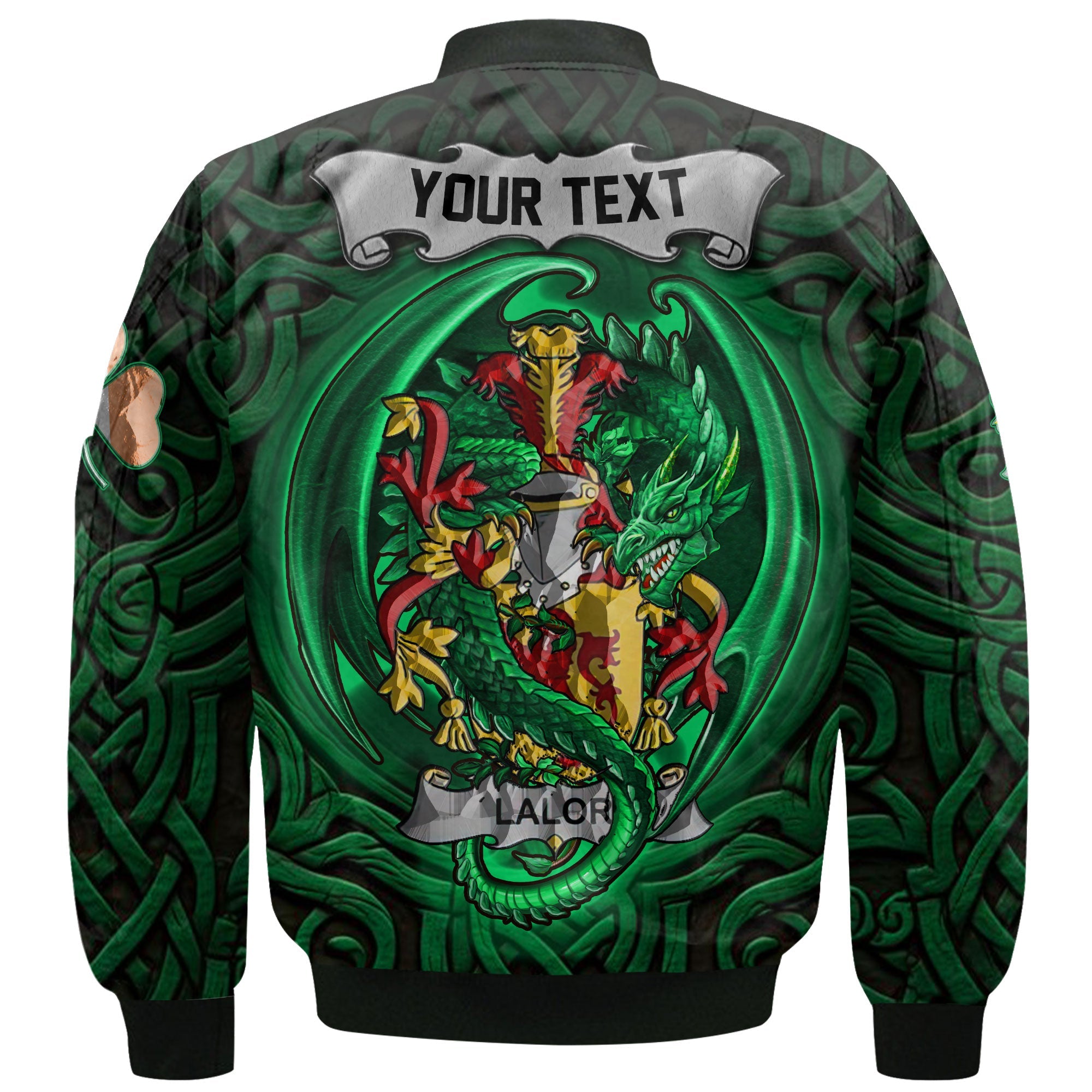 Lalor or O Lawlor Bomber Jackets The Green Dragon Of Ireland Style