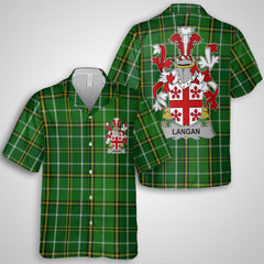 Langan or O Longan Hawaiian Shirts Crest And National Plaid Style