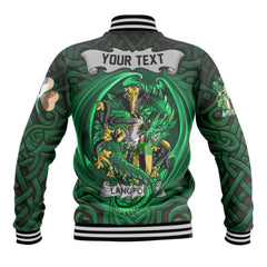 Langford Baseball Jackets The Green Dragon Of Ireland Style