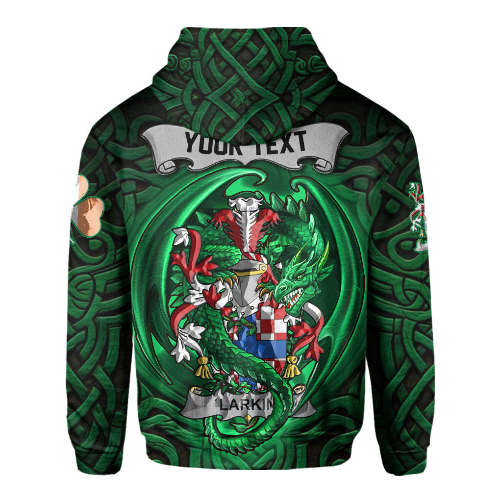 Larkin or O Larkin Hoodies The Green Dragon Of Ireland Style