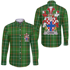 Larkin or O Larkin Long Sleeve Button Shirts Crest And National Plaid Style