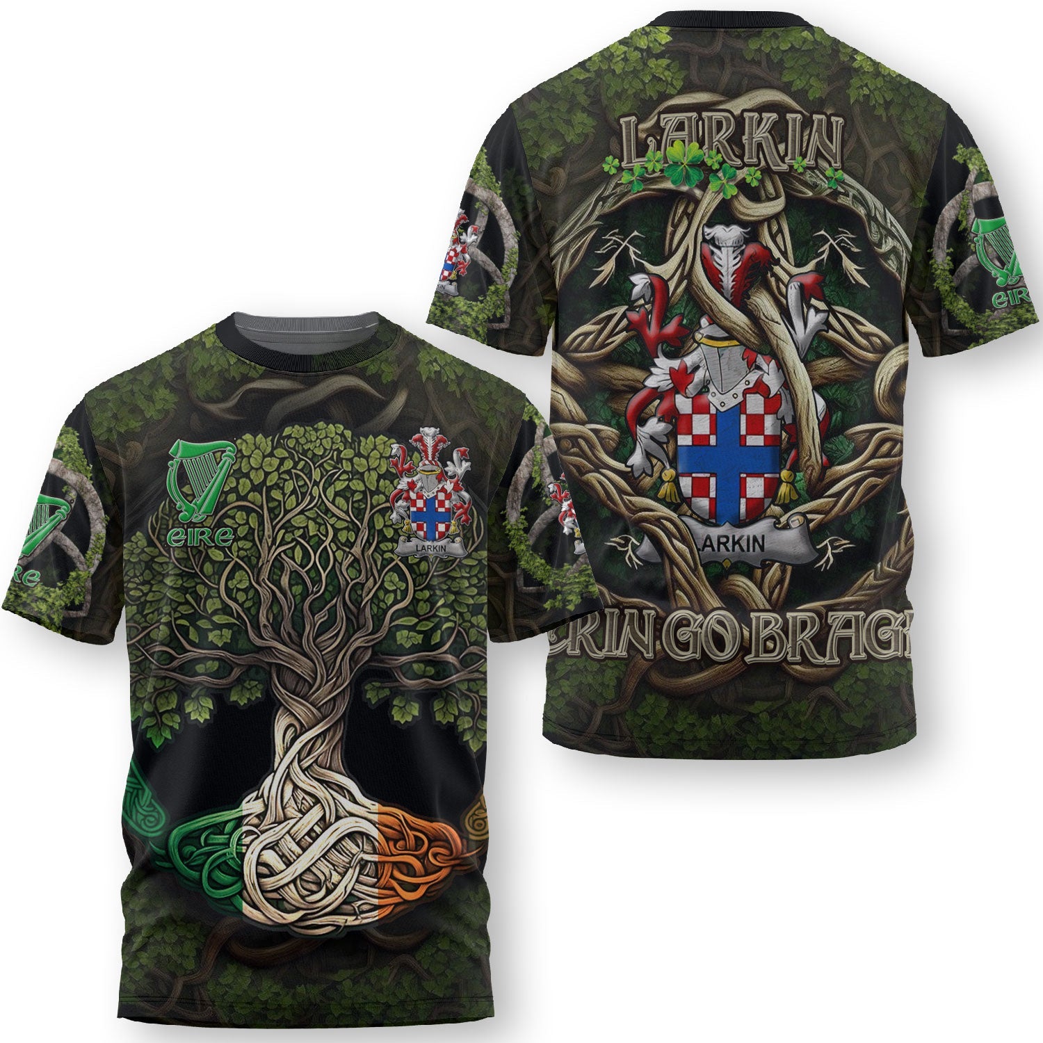 Larkin or O Larkin T-Shirts Ireland Is My Root Style