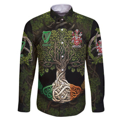 Lawder or Lauder Long Sleeve Button Shirts Ireland Is My Root Style