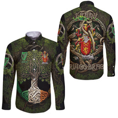 Leahy or O Lahy Long Sleeve Button Shirts Ireland Is My Root Style