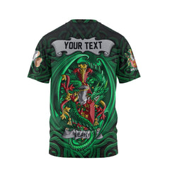 Leahy or O Lahy T-Shirts The Green Dragon Of Ireland Style