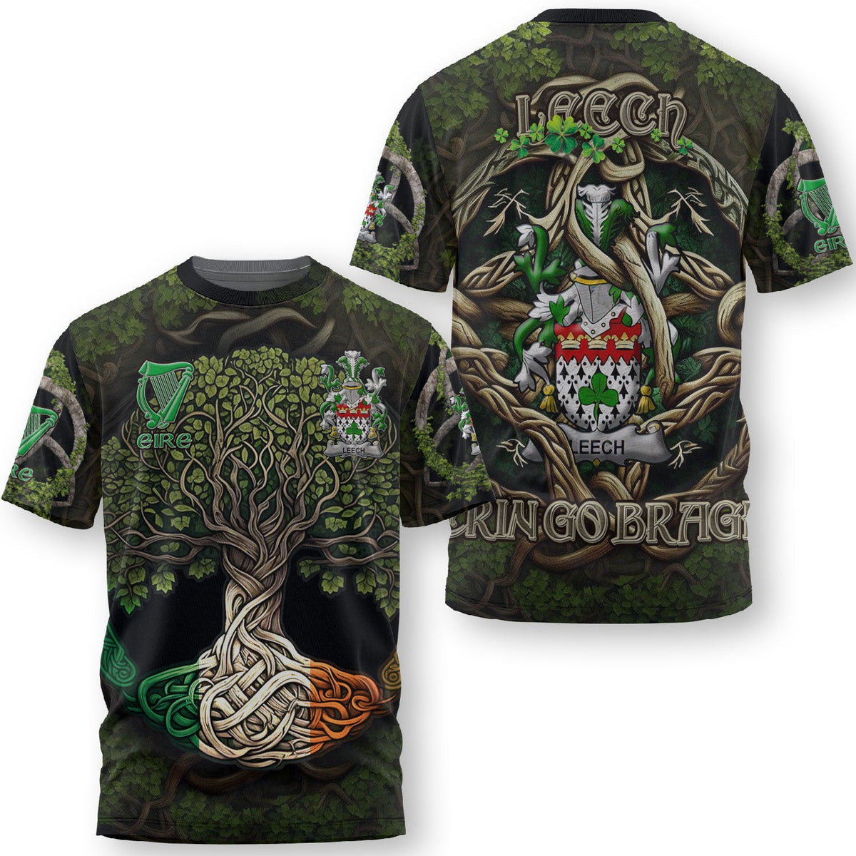 Leech T-Shirts Ireland Is My Root Style