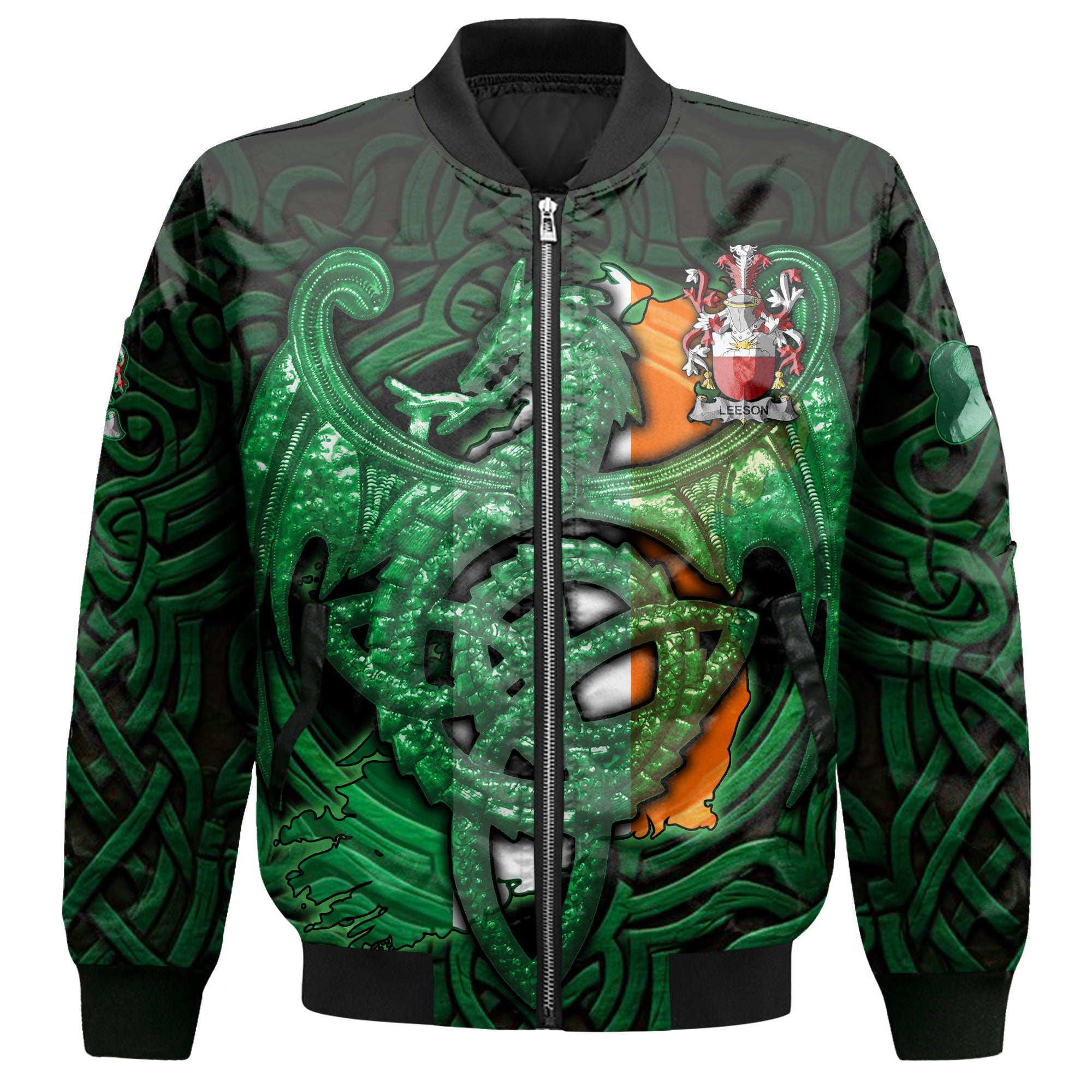 Leeson Bomber Jackets The Green Dragon Of Ireland Style