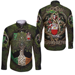 Leeson Long Sleeve Button Shirts Ireland Is My Root Style