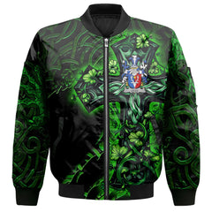 Legg or Legge Bomber Jackets Celtic Cross And Dragon Style