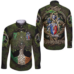 Legg or Legge Long Sleeve Button Shirts Ireland Is My Root Style