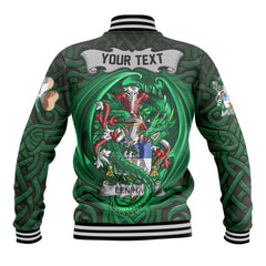 Lenihan or O Lenaghan Baseball Jackets The Green Dragon Of Ireland Style