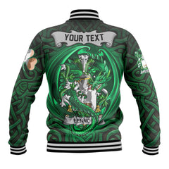 Lennon or O Lennon Baseball Jackets The Green Dragon Of Ireland Style