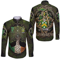 Levinge or Levens Long Sleeve Button Shirts Ireland Is My Root Style