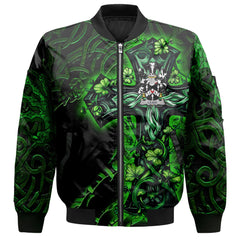 Lewis Bomber Jackets Celtic Cross And Dragon Style