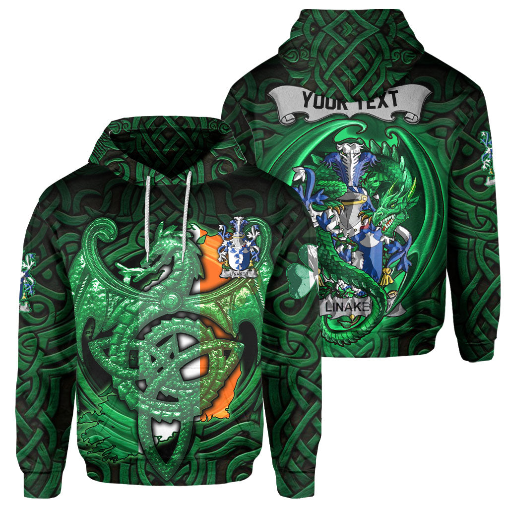 Linaker Hoodies The Green Dragon Of Ireland Style