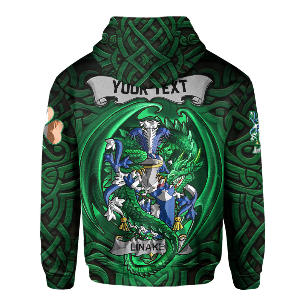 Linaker Hoodies The Green Dragon Of Ireland Style
