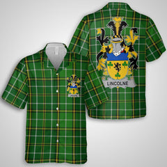 Lincolne Hawaiian Shirts Crest And National Plaid Style