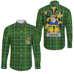 Lincolne Long Sleeve Button Shirts Crest And National Plaid Style