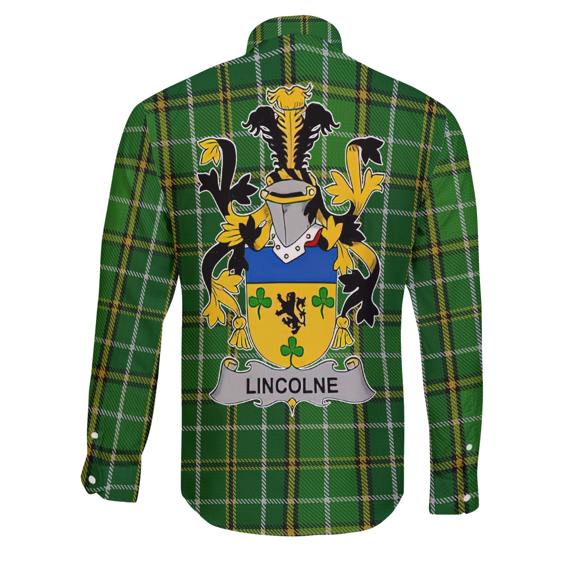 Lincolne Long Sleeve Button Shirts Crest And National Plaid Style