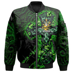 Lombard Bomber Jackets Celtic Cross And Dragon Style