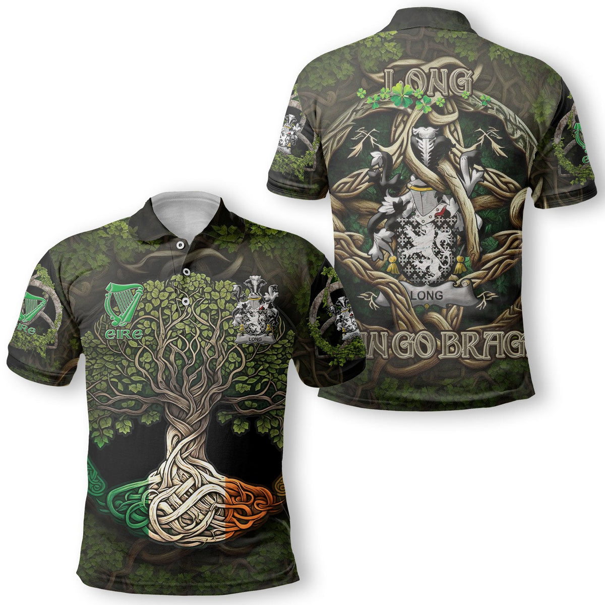 Long or Longe Polo Shirts Ireland Is My Root Style