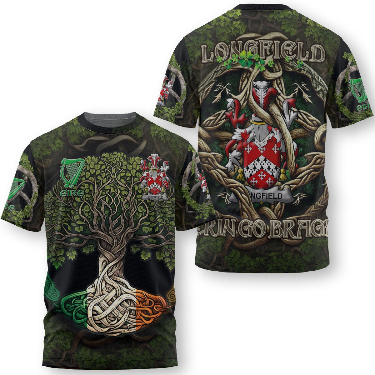 Longfield T-Shirts Ireland Is My Root Style