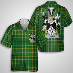 Looney or O Lunney Hawaiian Shirts Crest And National Plaid Style