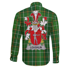 Loughlin or O Loughlin Long Sleeve Button Shirts Crest And National Plaid Style