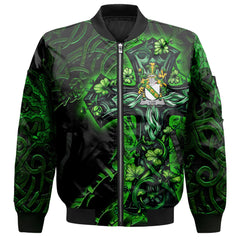 Low Bomber Jackets Celtic Cross And Dragon Style