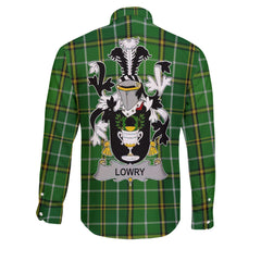 Lowry or Lavery Long Sleeve Button Shirts Crest And National Plaid Style