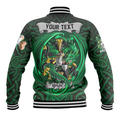 Lyndon or Gindon Baseball Jackets The Green Dragon Of Ireland Style