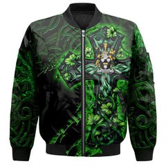 Lyndon or Gindon Bomber Jackets Celtic Cross And Dragon Style