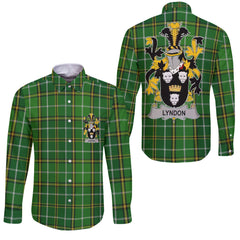 Lyndon or Gindon Long Sleeve Button Shirts Crest And National Plaid Style