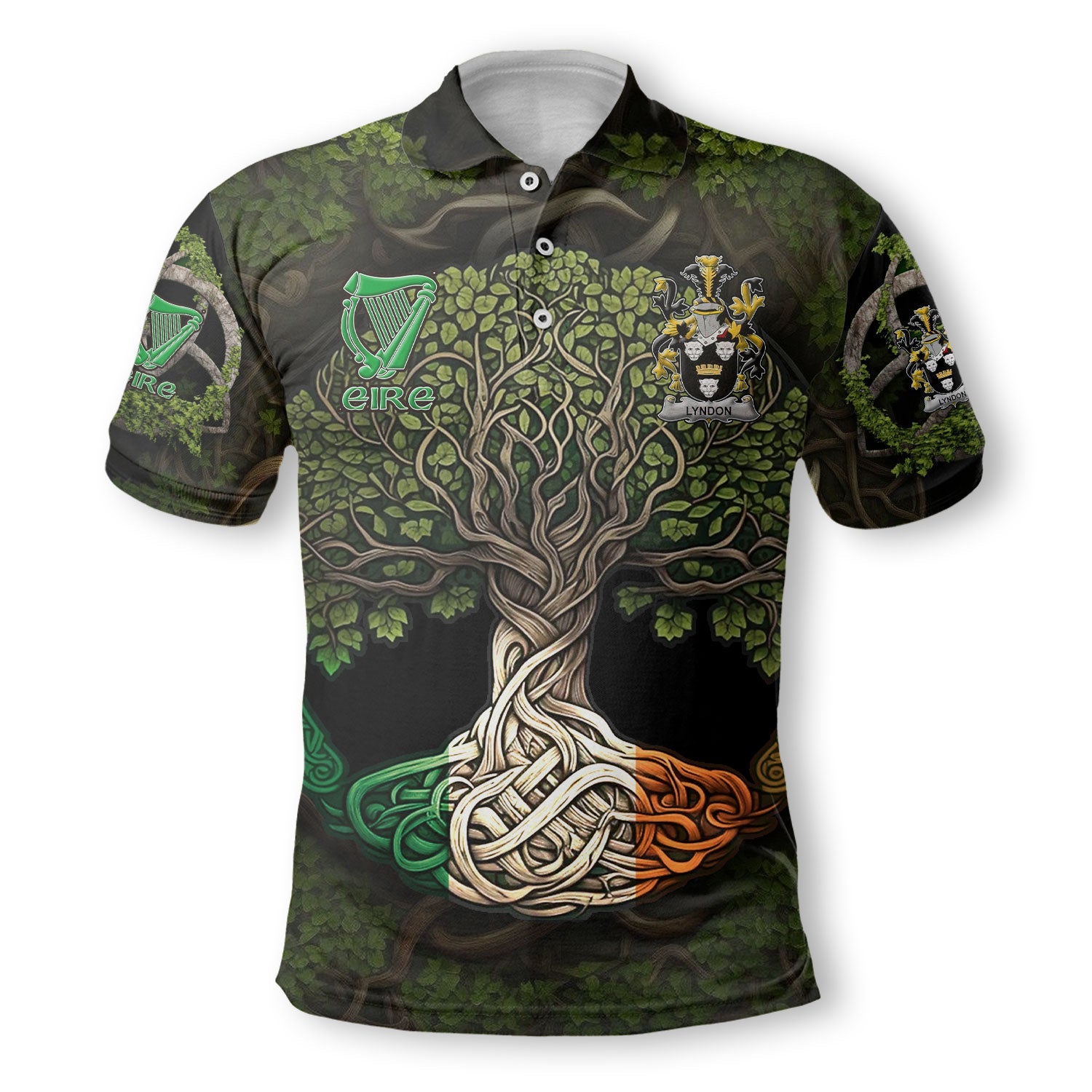 Lyndon or Gindon Polo Shirts Ireland Is My Root Style