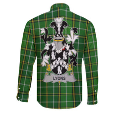 Lyons or Lyne Long Sleeve Button Shirts Crest And National Plaid Style