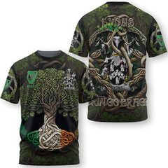 Lyons or Lyne T-Shirts Ireland Is My Root Style