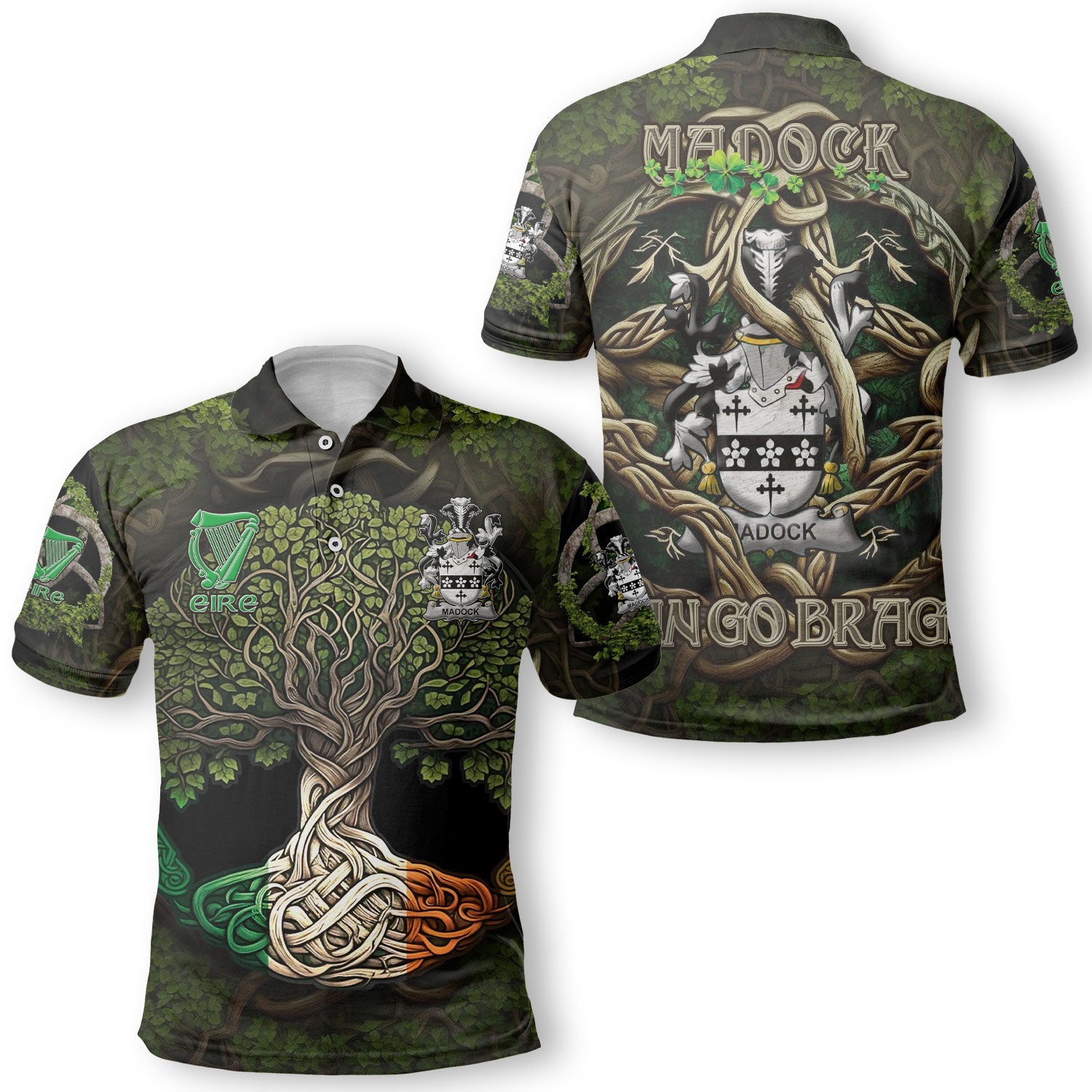 Madock or Maddox Polo Shirts Ireland Is My Root Style