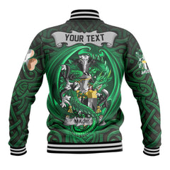Maginn or Ginn Baseball Jackets The Green Dragon Of Ireland Style