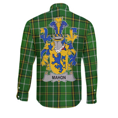 Mahon or O Mahon Long Sleeve Button Shirts Crest And National Plaid Style