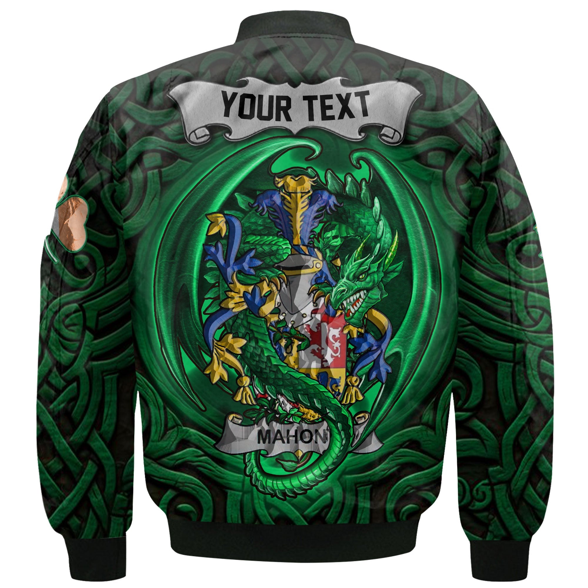 Mahony or O Mahoney Bomber Jackets The Green Dragon Of Ireland Style