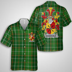 Mandevile Hawaiian Shirts Crest And National Plaid Style