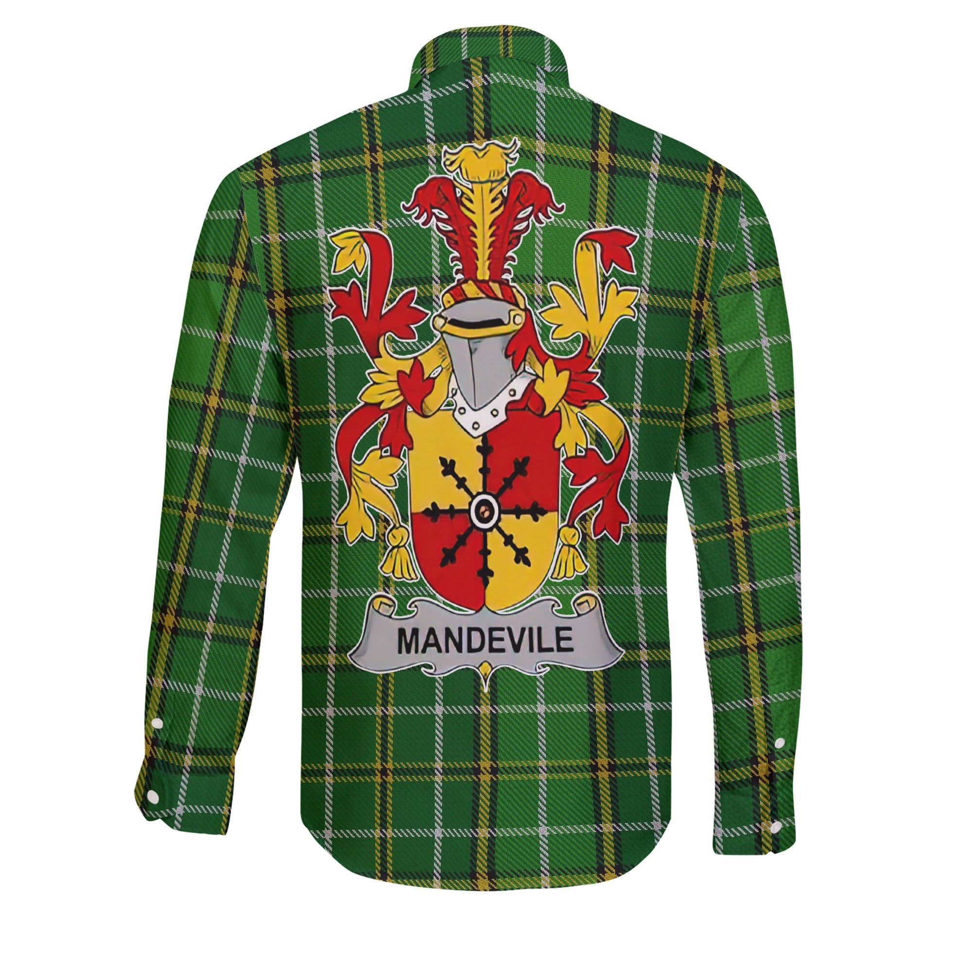 Mandevile Long Sleeve Button Shirts Crest And National Plaid Style