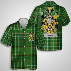 Mann Hawaiian Shirts Crest And National Plaid Style