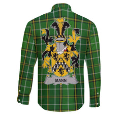 Mann Long Sleeve Button Shirts Crest And National Plaid Style