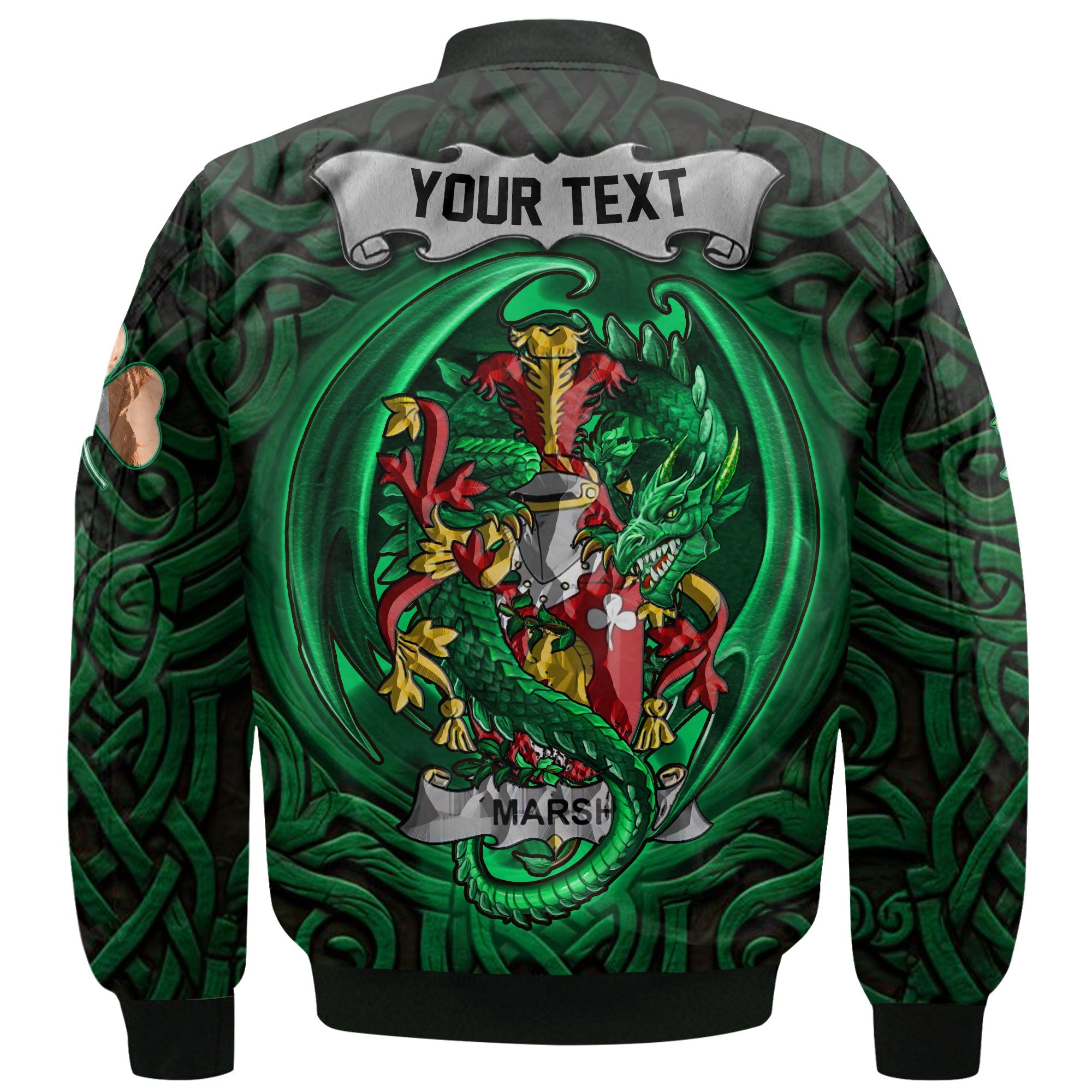 Marsh Bomber Jackets The Green Dragon Of Ireland Style