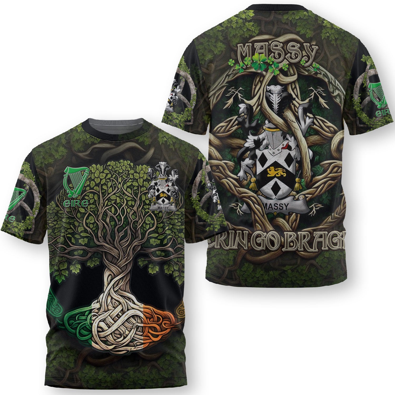 Massy or Massey T-Shirts Ireland Is My Root Style