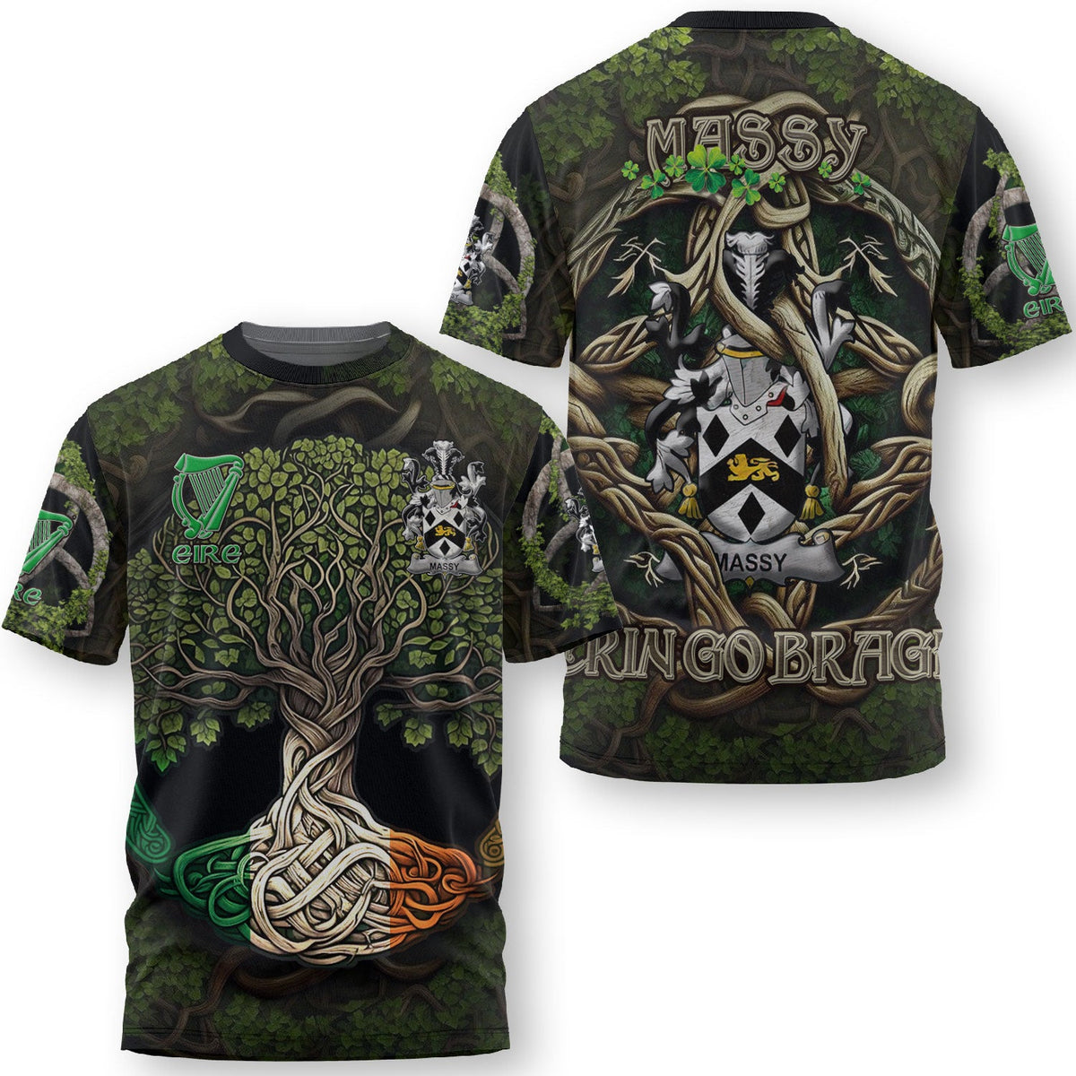 Massy or Massey T-Shirts Ireland Is My Root Style