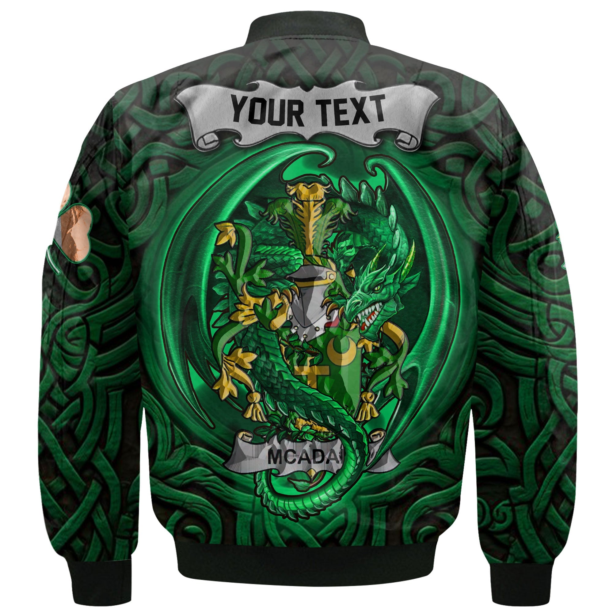 McAdam Bomber Jackets The Green Dragon Of Ireland Style