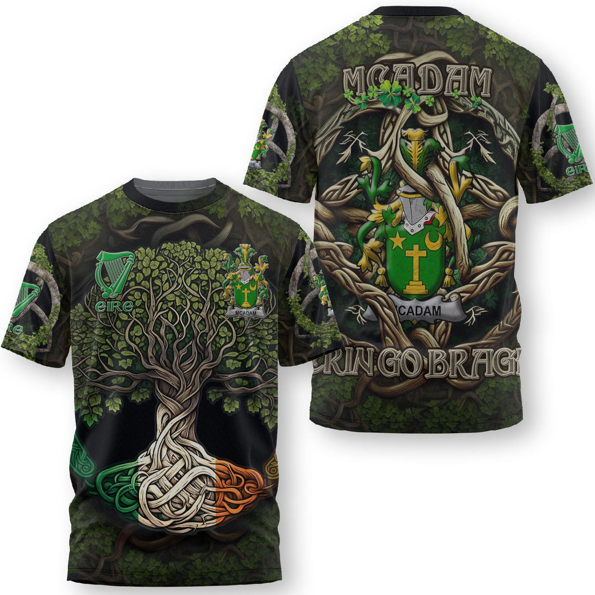 McAdam T-Shirts Ireland Is My Root Style